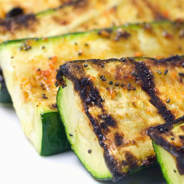 Grilled Zucchini.